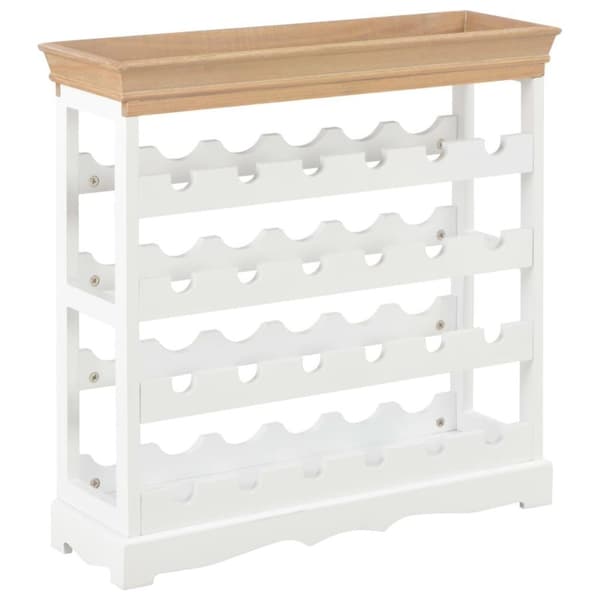 vidaXL vinskab 70 x 22,5 x 70,5 cm MDF hvid