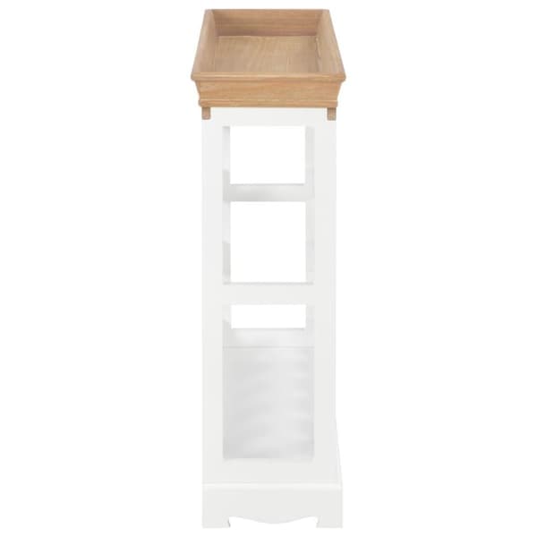 vidaXL Vinhylle hvit 70x22,5x70,5 cm MDF