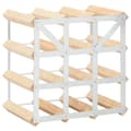 Miniatyrbilde 3 av 8: vidaXL Vinstativ for 12 flasker heltre furu