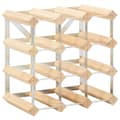 Miniatyrbilde 2 av 8: vidaXL Vinstativ for 12 flasker heltre furu