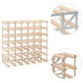 Miniatyrbilde 4 av 8: vidaXL Vinstativ for 42 flasker heltre furu