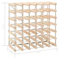 Miniatyrbilde 5 av 8: vidaXL Vinstativ for 42 flasker heltre furu