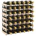 Miniatyrbilde 7 av 8: vidaXL Vinstativ for 42 flasker heltre furu