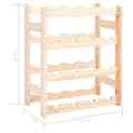 Miniatyrbilde 6 av 6: vidaXL Vinstativ for 16 flasker furu