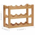 Miniatyrbilde 5 av 5: vidaXL Vinstativ for 12 flasker 47x21x36 cm heltre eik