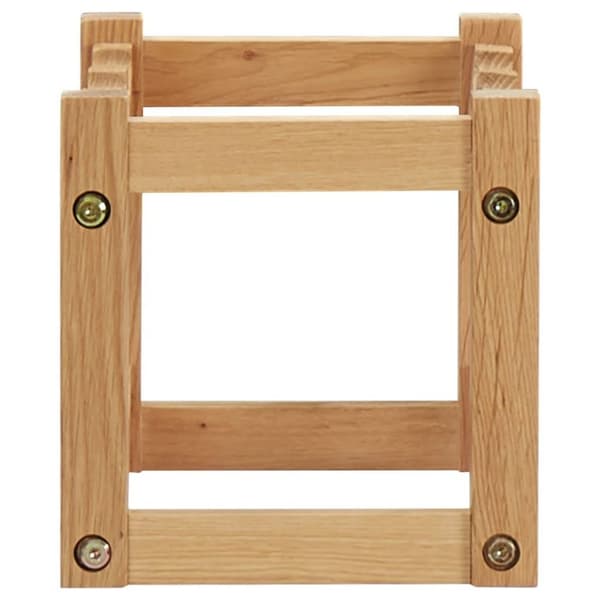 vidaXL Vinställ för 6 flaskor 37x21x21 cm massiv ek