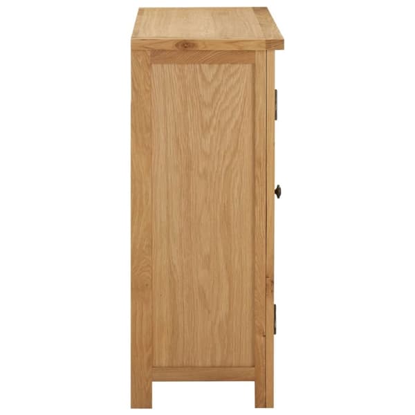 vidaXL Viinikaappi 11 pullolle 80x32x80 cm täysi tammi