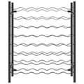 Miniatyrbilde 2 av 6: vidaXL Vinstativ for 48 flasker metall svart