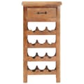 Miniatyrbilde 3 av 10: vidaXL Vinskap 40x30x80 cm heltre akasie