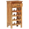 Miniatyrbilde 4 av 10: vidaXL Vinskap 40x30x80 cm heltre akasie
