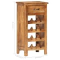 Miniatyrbilde 7 av 10: vidaXL Vinskap 40x30x80 cm heltre akasie
