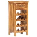 Miniatyrbilde 8 av 10: vidaXL Vinskap 40x30x80 cm heltre akasie