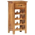 Miniatyrbilde 1 av 10: vidaXL Vinskap 40x30x80 cm heltre akasie
