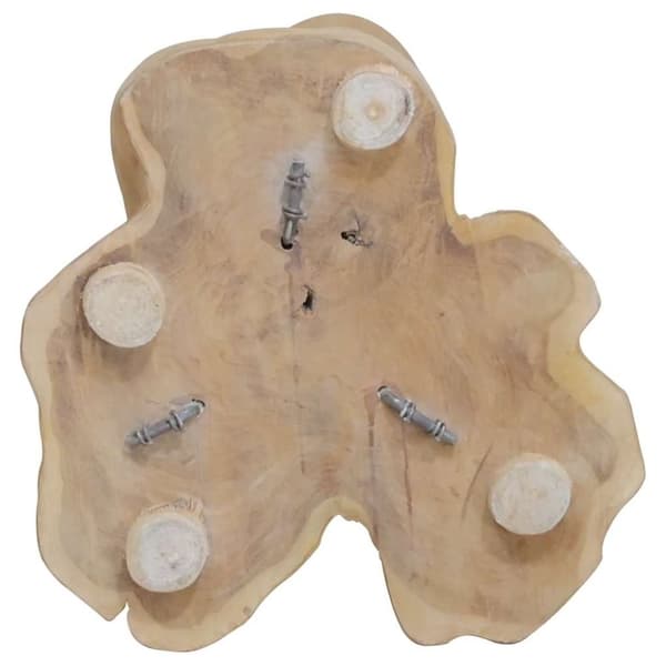 vidaXL Vinställ för 8 flaskor 40x30x80 cm massiv teak
