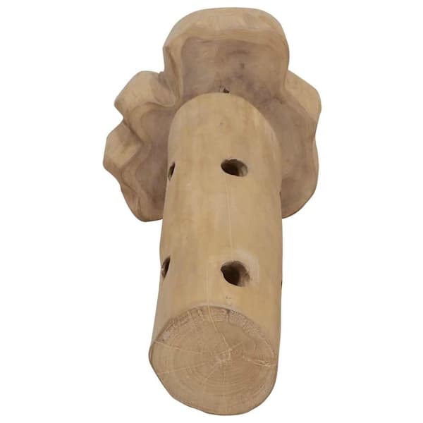 vidaXL Vinställ för 8 flaskor 40x30x80 cm massiv teak