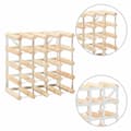 Miniatyrbilde 4 av 11: vidaXL Vinstativ for 20 flasker heltre furu