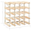 Miniatyrbilde 5 av 11: vidaXL Vinstativ for 20 flasker heltre furu