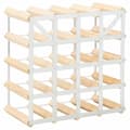 Miniatyrbilde 11 av 11: vidaXL Vinstativ for 20 flasker heltre furu