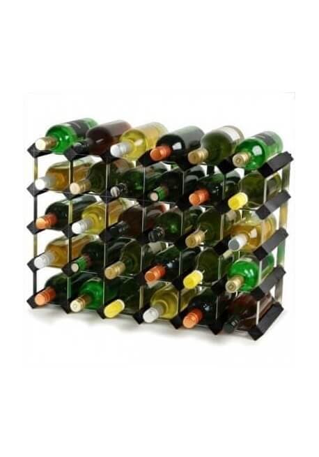 Vinreol i sort ask (30 flasker)