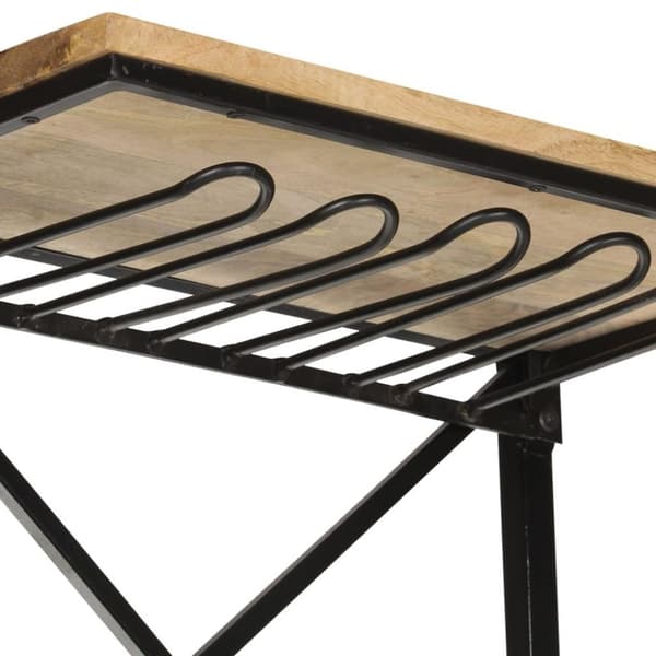 vidaXL vinskab i traktordesign 49x31x172 cm ru mangotræ hvid