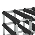 Miniatyrbilde 3 av 8: vidaXL Vinstativ for 42 flasker svart heltre furu