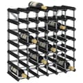 Miniatyrbilde 8 av 8: vidaXL Vinstativ for 42 flasker svart heltre furu