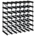 Miniatyrbilde 1 av 8: vidaXL Vinstativ for 42 flasker svart heltre furu