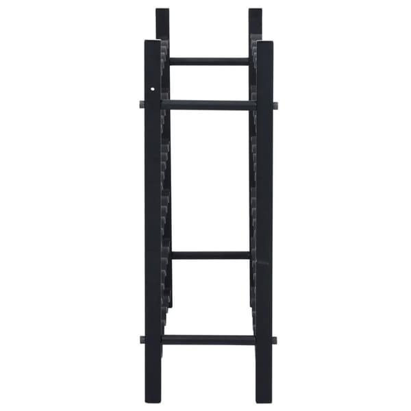 vidaXL Vinstativ for 36 flasker svart jern