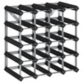 Miniatyrbilde 2 av 6: vidaXL Vinstativ for 20 flasker svart heltre furu