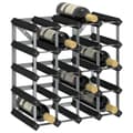 Miniatyrbilde 1 av 6: vidaXL Vinstativ for 20 flasker svart heltre furu