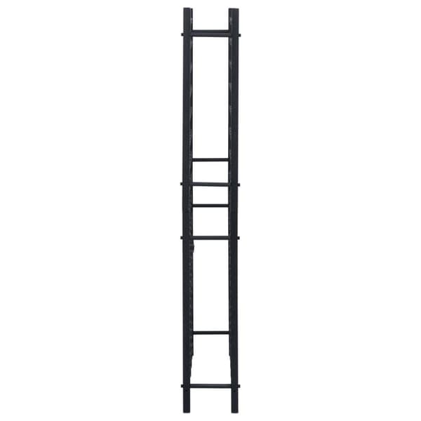 vidaXL Vinstativ for 96 flasker svart jern
