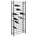 Miniatyrbilde 9 av 10: vidaXL Vinstativ for 96 flasker svart jern
