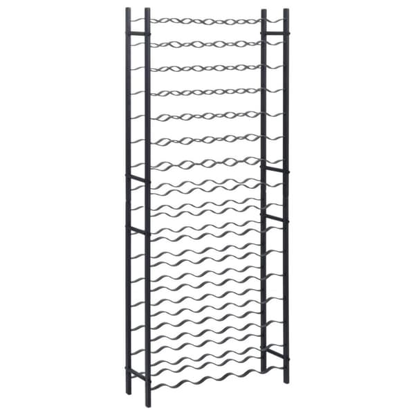 vidaXL Vinstativ for 96 flasker svart jern