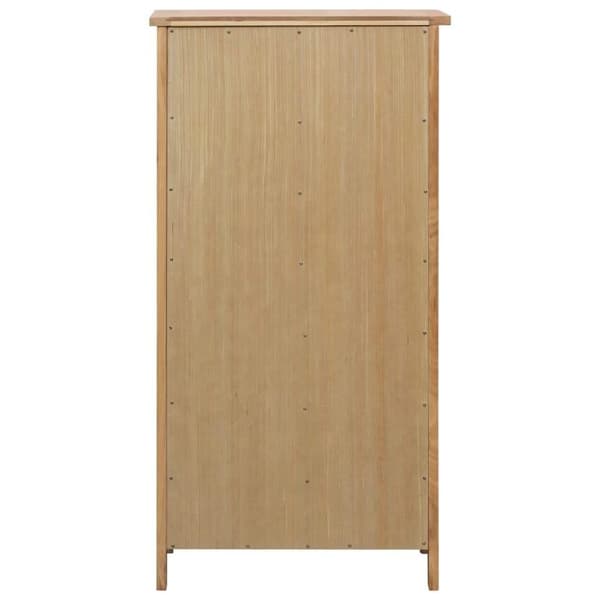Medina Vinskab 56x32x110 cm Massivt egetræ