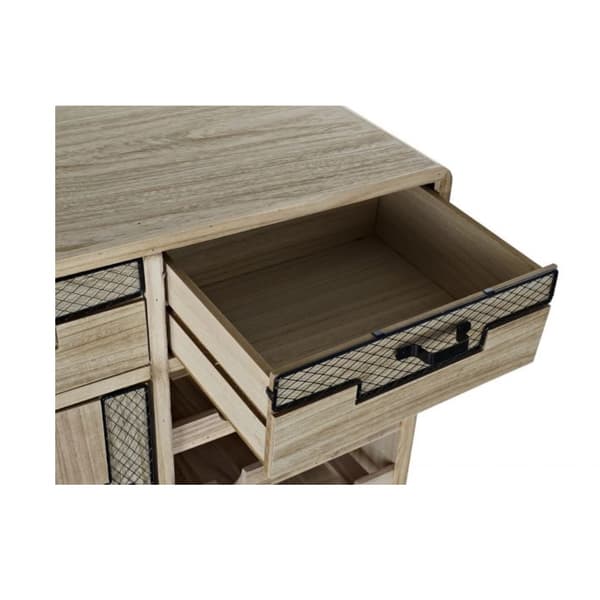 Flaskereol DKD Home Decor Træ Metal (80 x 38 x 84 cm)