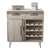 Flaskereol DKD Home Decor Træ Metal (80 x 38 x 84 cm)