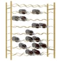 Miniatyrbilde 2 av 9: vidaXL Vinstativ for 48 flasker metall gull