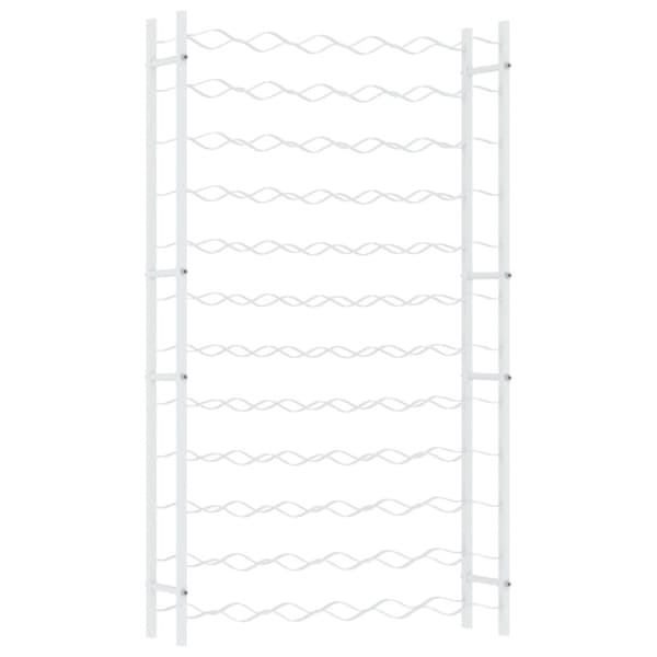 vidaXL Vinstativ for 72 flasker metall hvit