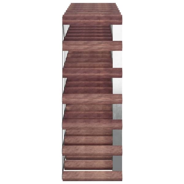 vidaXL Vinstativ for 42 flasker brun heltre furu