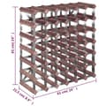 Miniatyrbilde 8 av 11: vidaXL Vinstativ for 42 flasker brun heltre furu