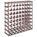 Miniatyrbilde 5 av 9: vidaXL Vinstativ for 72 flasker brun heltre furu