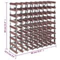 Miniatyrbilde 7 av 9: vidaXL Vinstativ for 72 flasker brun heltre furu