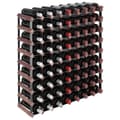 Miniatyrbilde 2 av 9: vidaXL Vinstativ for 72 flasker brun heltre furu