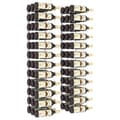 Miniatyrbilde 3 av 9: vidaXL Veggmontert vinstativ for 36 flasker 2 stk hvit jern