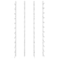 Miniatyrbilde 4 av 9: vidaXL Veggmontert vinstativ for 36 flasker 2 stk hvit jern