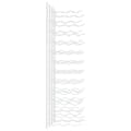 Miniatyrbilde 5 av 9: vidaXL Veggmontert vinstativ for 36 flasker 2 stk hvit jern