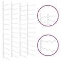 Miniatyrbilde 6 av 9: vidaXL Veggmontert vinstativ for 36 flasker 2 stk hvit jern