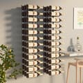 Miniatyrbilde 9 av 9: vidaXL Veggmontert vinstativ for 36 flasker 2 stk hvit jern