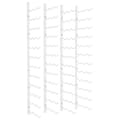 Miniatyrbilde 1 av 9: vidaXL Veggmontert vinstativ for 36 flasker 2 stk hvit jern