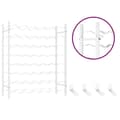 Miniatyrbilde 6 av 9: vidaXL Vinstativ for 48 flasker metall hvit